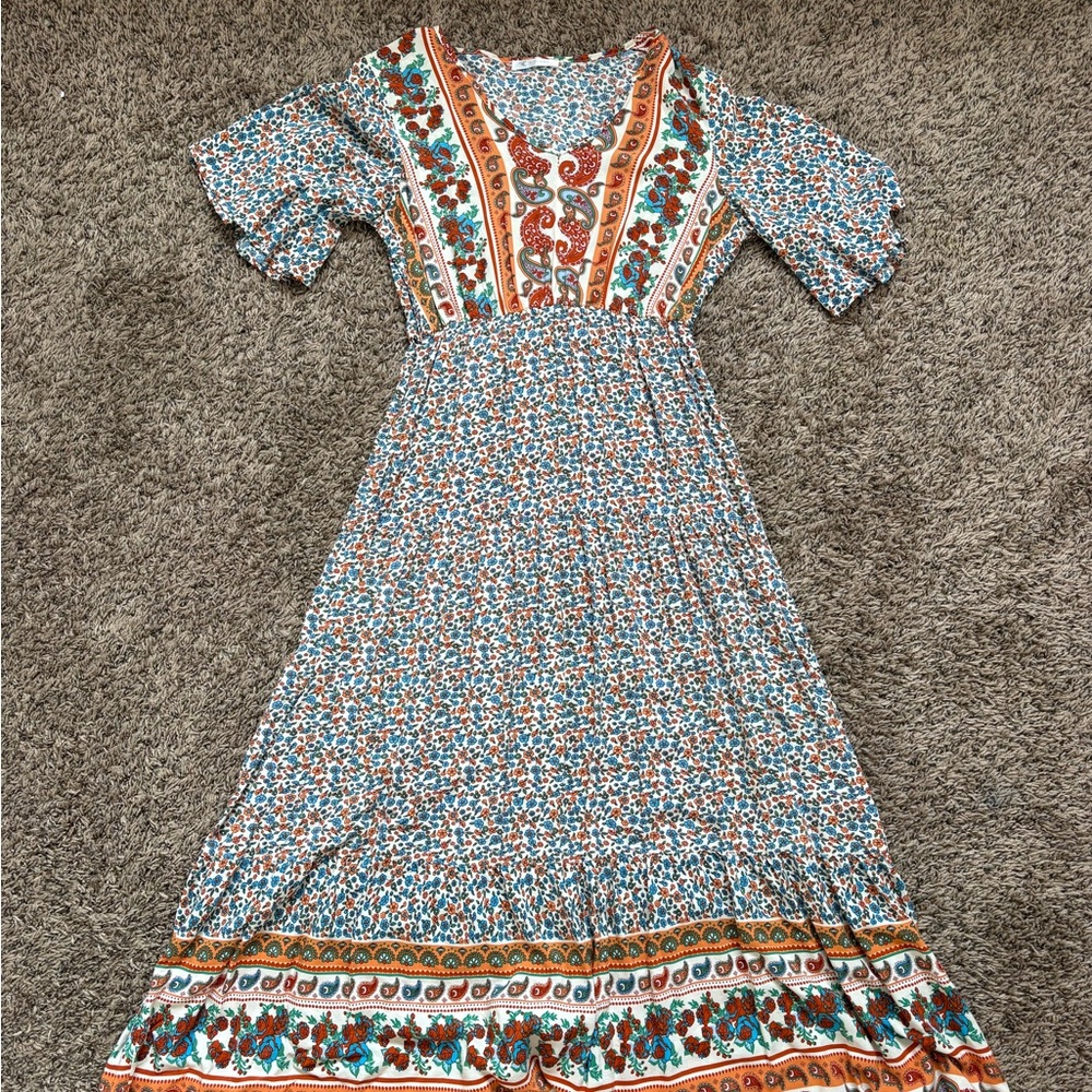 Floral Bohemian Maxi Dress